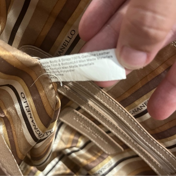 Tignanello Leather Satchel Shoulder Bag Multi CC Slots Organizer Pink - Picture 13 of 13